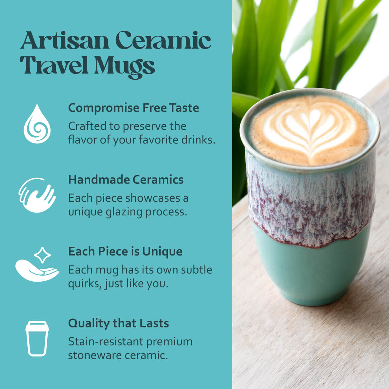 Handmade Ceramic Mug | Nova Ceramics' Large Coffee Mug