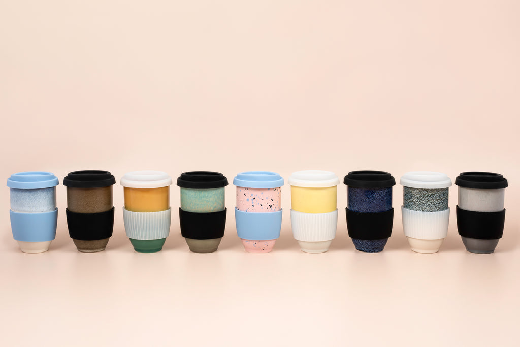Explore Nova Ceramics' Travel Cups with Lids & Flask Cup
