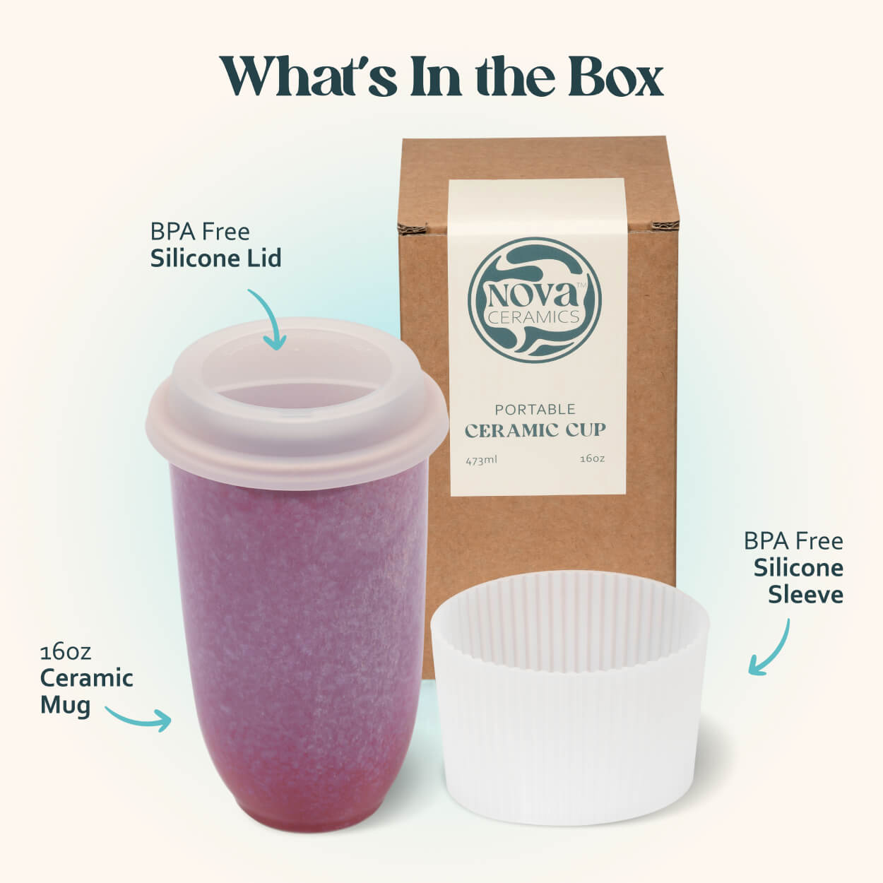 Astral Bloom Cup 16oz – Nova Ceramics