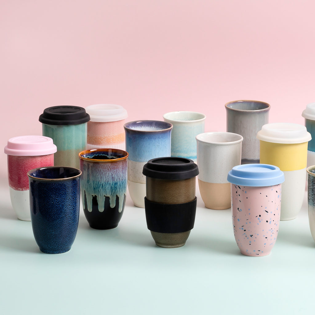 Black Lid and Sleeve for 12oz cup